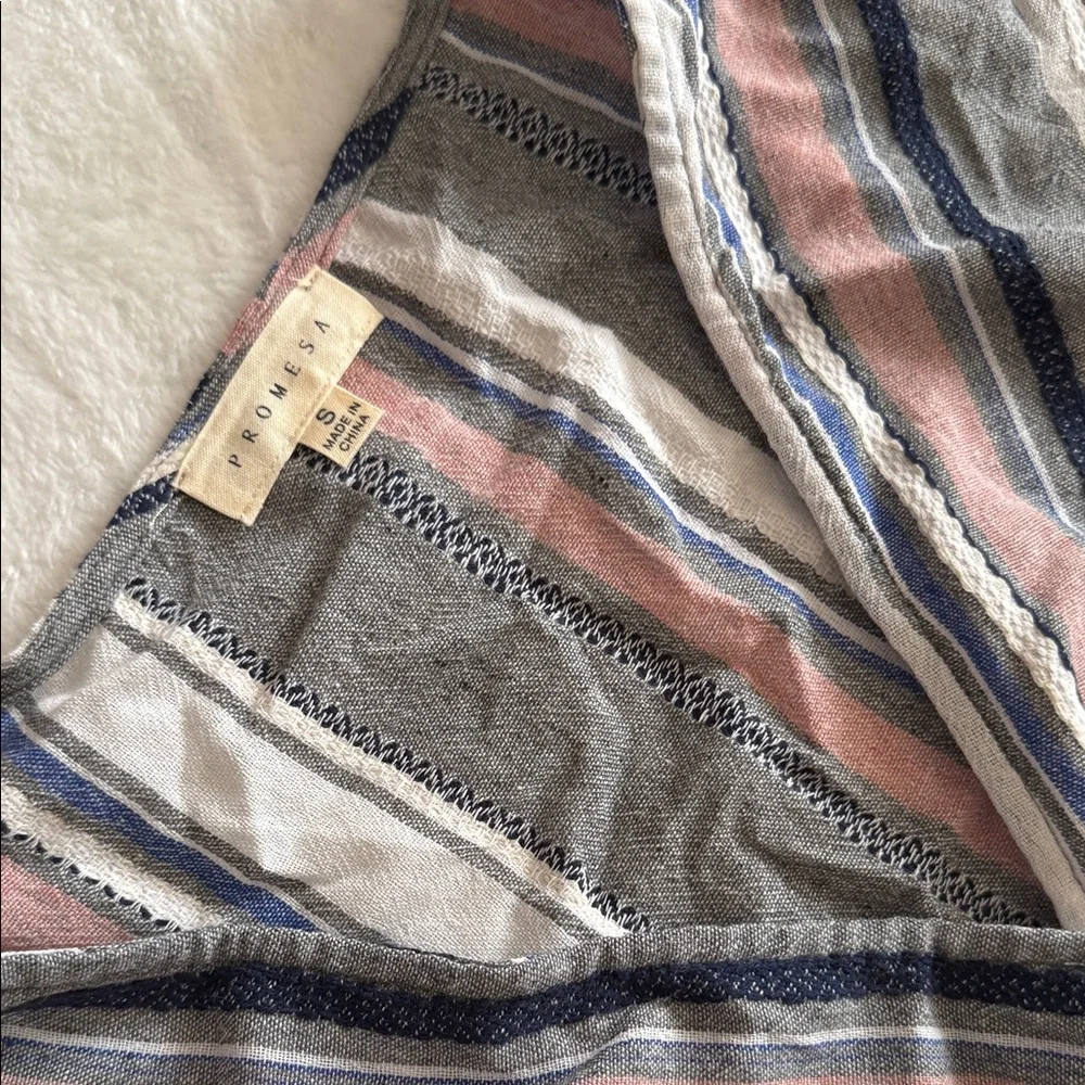 Promesa Multicolor Striped Jumpsuit 🆕 - Picture 3 of 5